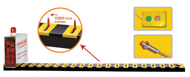 黑河V3嵌入式闯岗自动扎胎器/阻车器